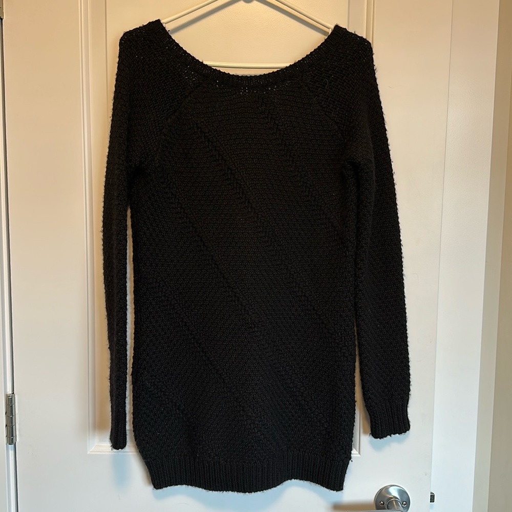 GUESS Black Long Knit Sweater